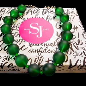 Elegant Green Beaded Necklace
